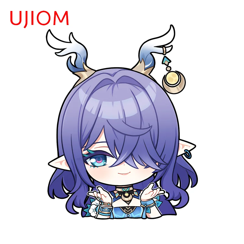UJIOM Chibi Genshin Impact Lauma Wall Stickers Beautiful Game Surrounding Design Wall Decals Suitable For Smooth Surfaces
