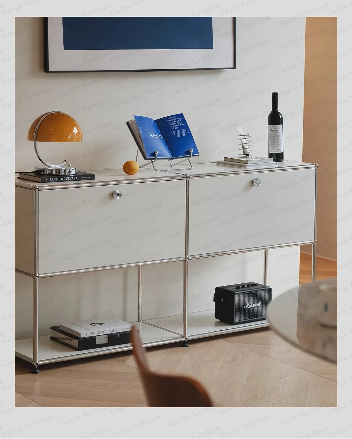 Modular Module Furniture Customized Metal Stainless Steel Cabinet  Storage  Sideboard Shelf DIY Living Room