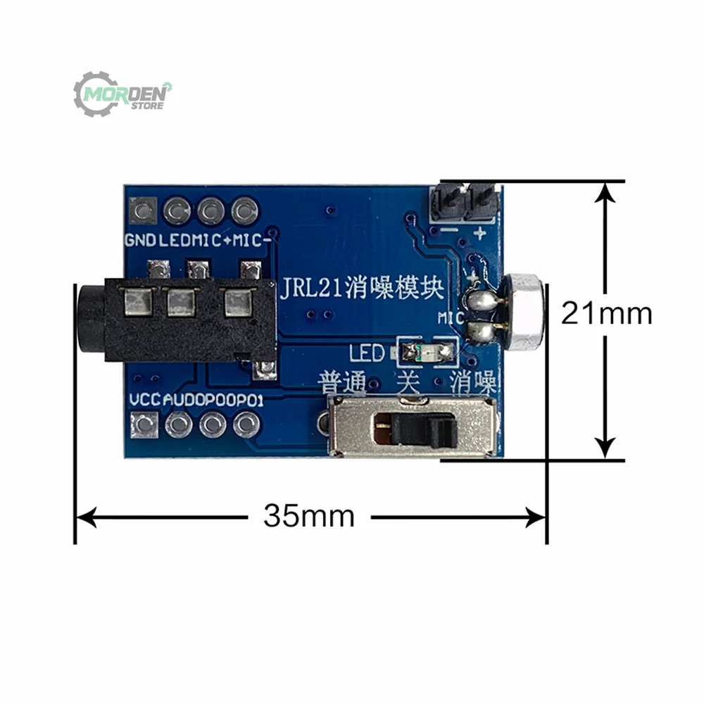 HD Noise Reduction Microphone Module Megaphone Board Real Time Cancellation Movement Vocal Pickup Chip JRl21 for Electrical Tool