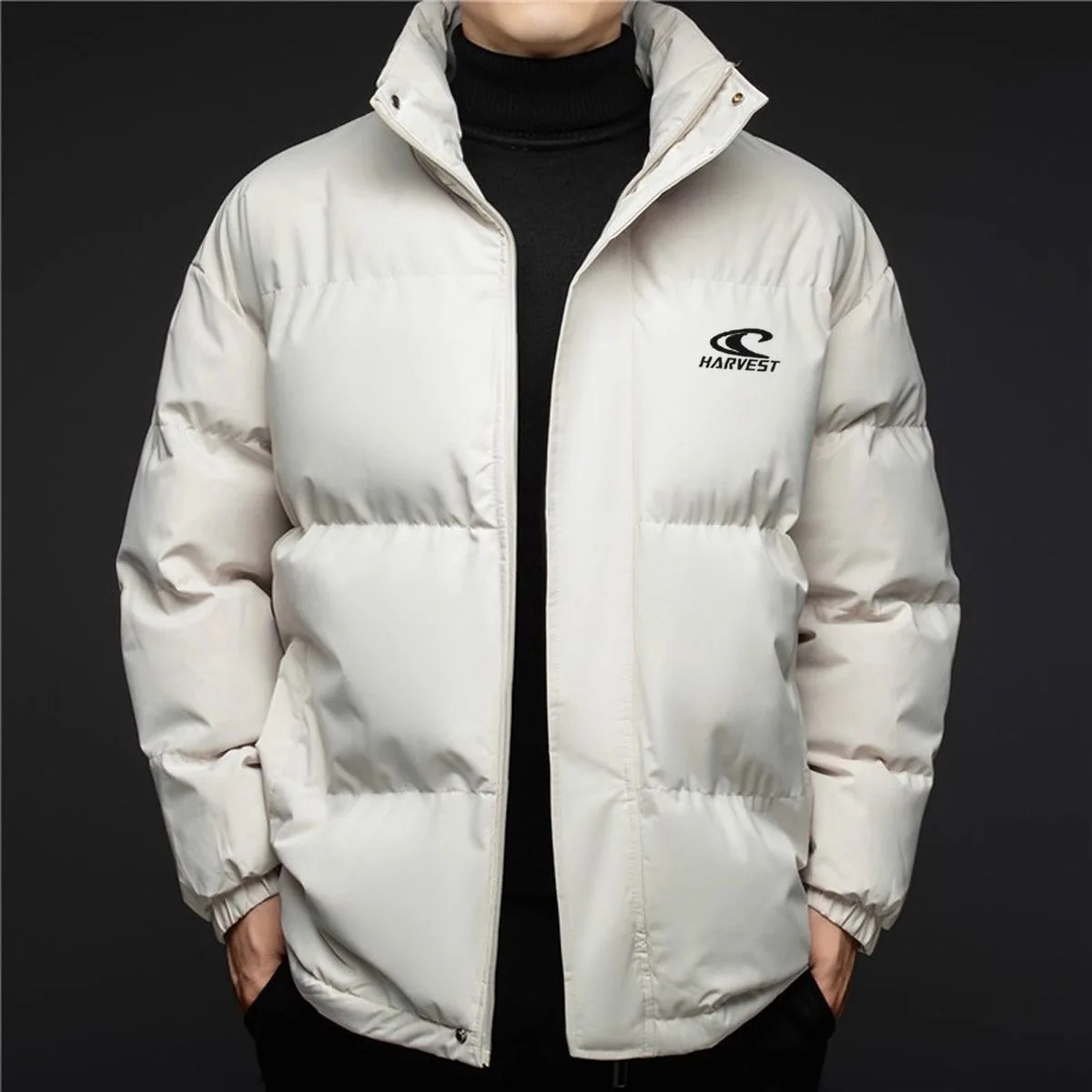 

Winter New Fashion Trend Thick Warm Cotton Jacket For Men's Casual Loose Sports Windproof High-Quality Plus Size Jacket L-5XL