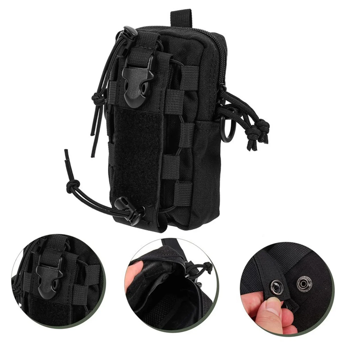 N18R Molle EDC Bolsa para garrafa de água, bolsa para telefone para esportes ao ar livre, viagem, acampamento, caminhadas, bolsas de cintura com suporte para chaleira de cantina