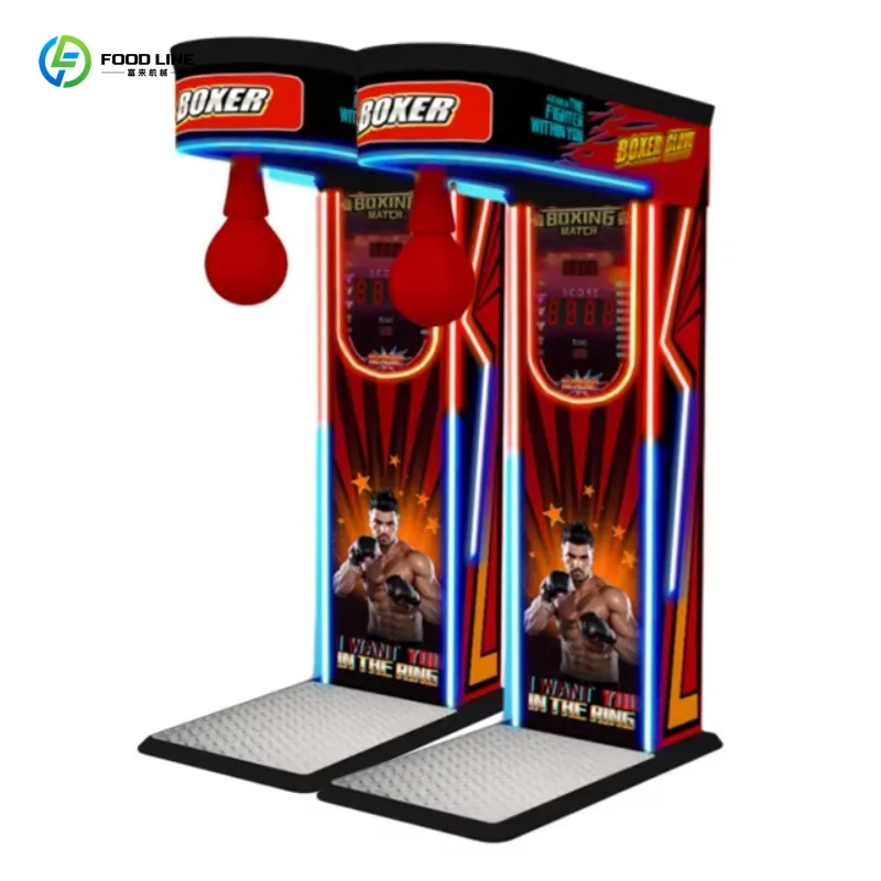 Customized Boxing Champion Arcade Machine Coin Operated Street Electronic Sports Sandbag Vending Game Machine