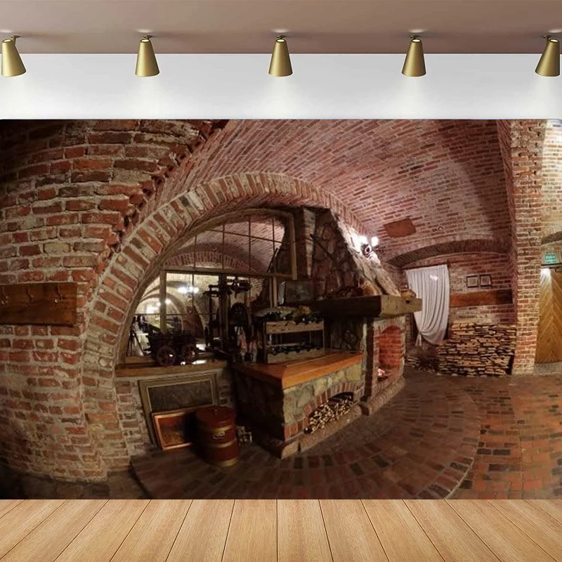 Photography Backdrop Old Wine Cellar Jar Wooden Tool House Interior Background For Photo Studio Photocall Poster Banner