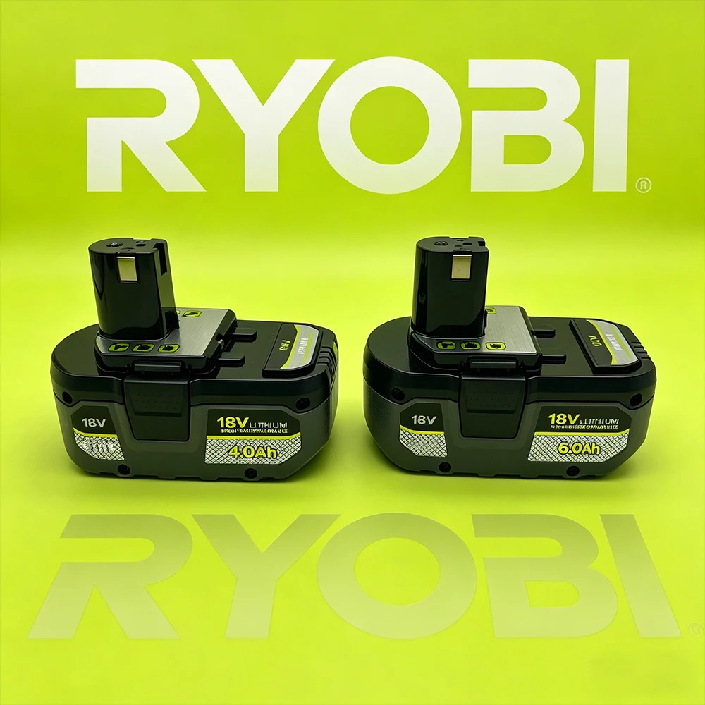 

Unlock Non-Stop DIY Power! RYOBI 18V 4.0/6.0/8.0Ah Genuine Battery – One Pack for Drill, Saw, Blower & More