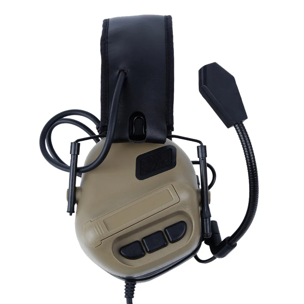 

Tactical Headset Adjustable Safety Ear Protection for Shooters Hunters Workers in Noisy Environments Training Team Activities