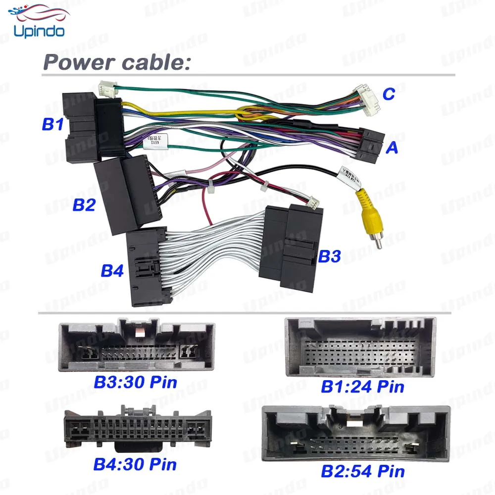 Car Radio Cable CANBus Decoder SPDIF Audio Amplifier Adapter Power Wiring Connector Harness Socket for Ford Edge 2015-2018