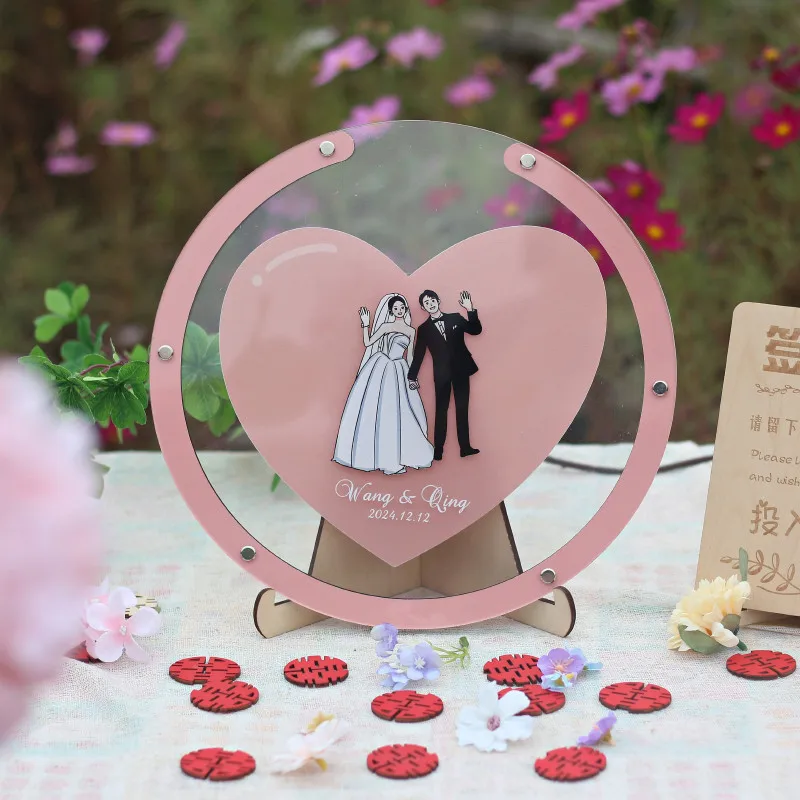 Round Simple Anime Modelling Couple Characters, Engagement Guest Message Board, Anniversary Wedding Decor, Customisable Chip