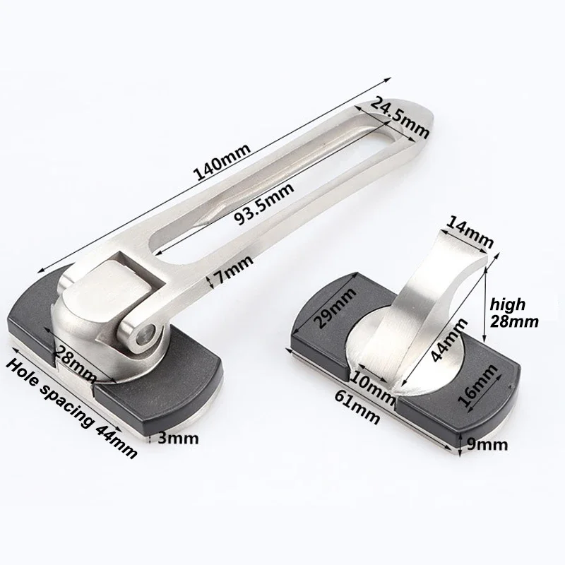 

360 ° Rotating Buckle Seat Safety Chain Buckle Door Lock Stainless Steel/Zinc Alloy Anti-theft Buckle Buckle Door Lock