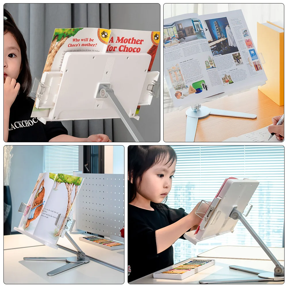 Book Reading Stand Adjustable Multi-Functional Compact Book Rack for Home School Classroom Office Student Use Reading Stand