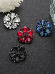 3pcs/Exquisite flower full diamond hollow high-end button sweater wool sweater jacket suit hand sewn button clothing accessories