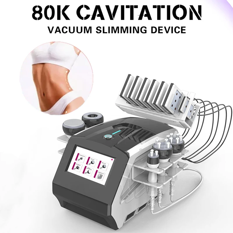 

Factory Outlet 80Khz Cavitation Liposuction Body Sculpt Machine 6 in 1 Vacuum Fat Burning Lymph Detox Skin Firming Anti-wrinkle