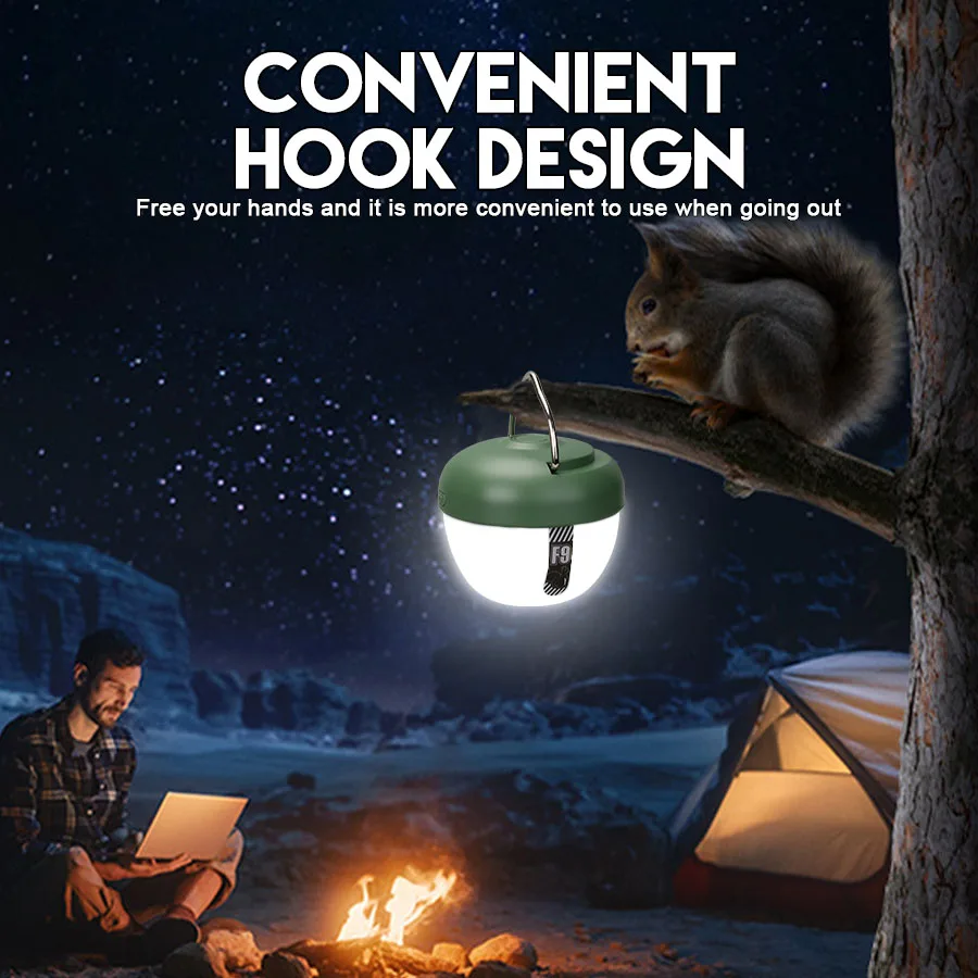 Rechargeable LED Portable Lanterns With Magnetic/hook Super Bright Camping Light 4 Light Modes Waterproof Outdoor Hanging Lamp