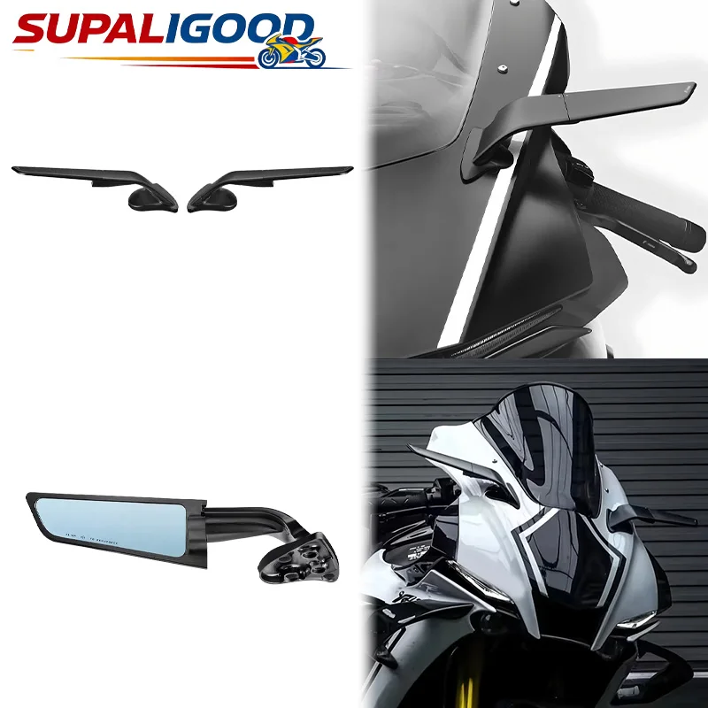 

For Yamaha YZF-R1 R1M r1 r1m 2020-2025 Motorcycle Rearview Mirror New YZFR1 R1 M Signal Wind Wing Adjustable Side Mirrors
