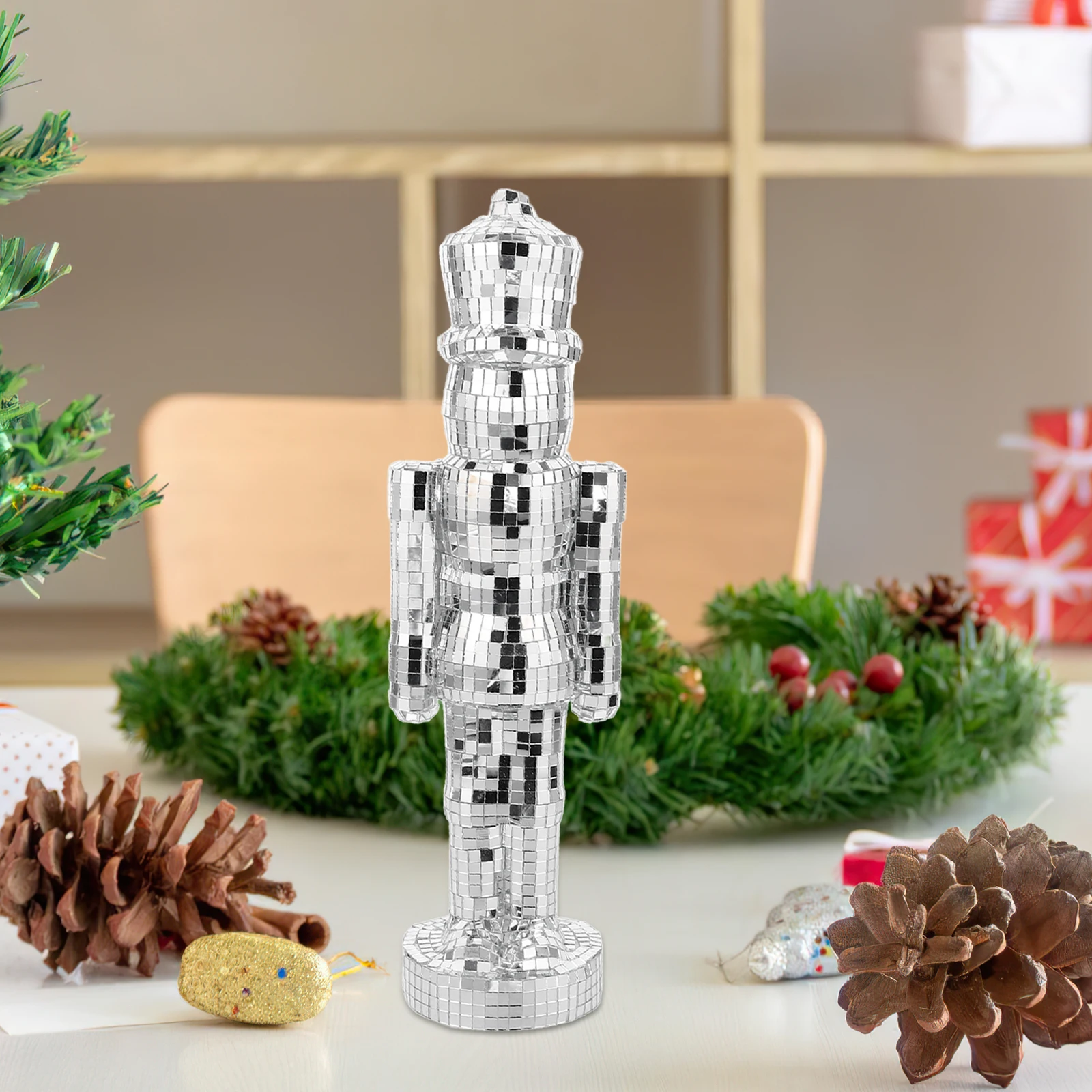 

Glass Nutcracker Ornament Desktop Nutcrackers Craft Fall The Ground Christmas Display Figurine