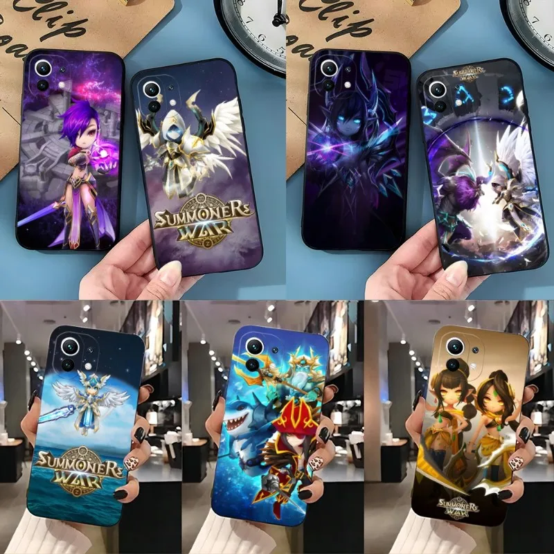 Game Summoners War Phone Case For Xiaomi 11 11i 11T 11X 12 12Pro 10T 10TPro 10S 10Pro Pro Lite Ulltra MIX4 CIVI Funda Black