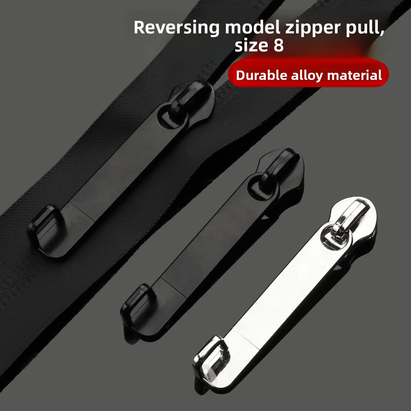 No.8 Zipper Head Replacement for Suitcase And Bag Universal Carryon Luggage Zipper Pulls Big Size Zipper Buckle Accessories