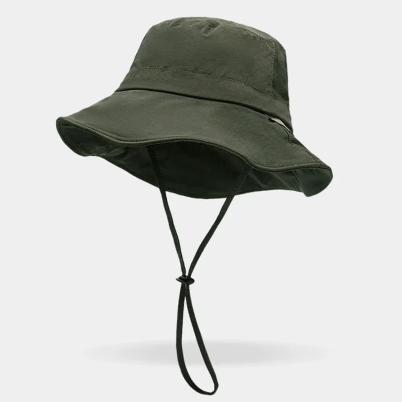 새로운 사계절 버킷 모자, 속건성, 경량, 접이식, 보관함, 태양 모자, 야외 하이킹 모자, 낚시 모자