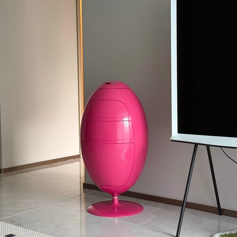 

Italian 2nd generation dinosaur egg trash can storage bucket storage bucket table locker trolley drawer side cabinet