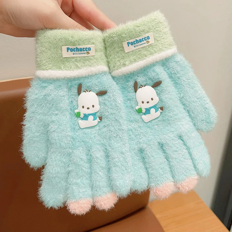 Sanrio winter boys and girls five finger cover bambini antivento warm finger cover studenti che guidano guanti antigelo