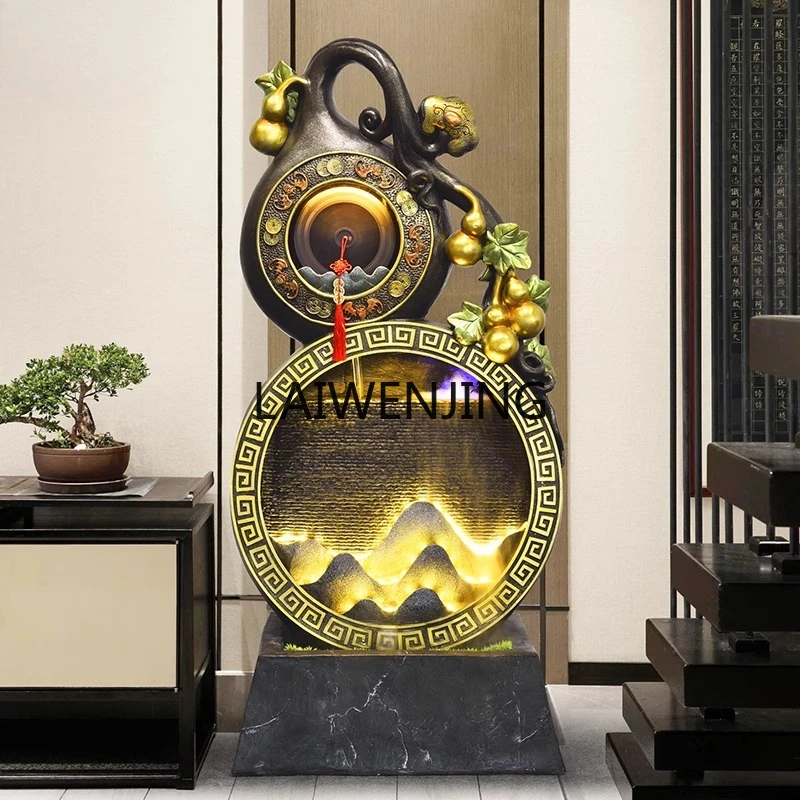SGF gourd flowing water ornament town house lucky landing circulation feng shui wheel opening gift