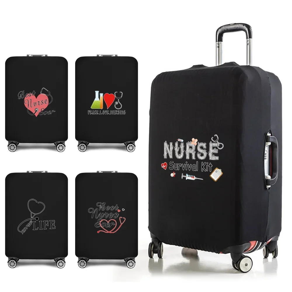 

Luggage Cover Suitcase Travel Accessories Nurse Print for18-32 Inch Elastic Dust Trolley Protective Case Traveler Bag Covers