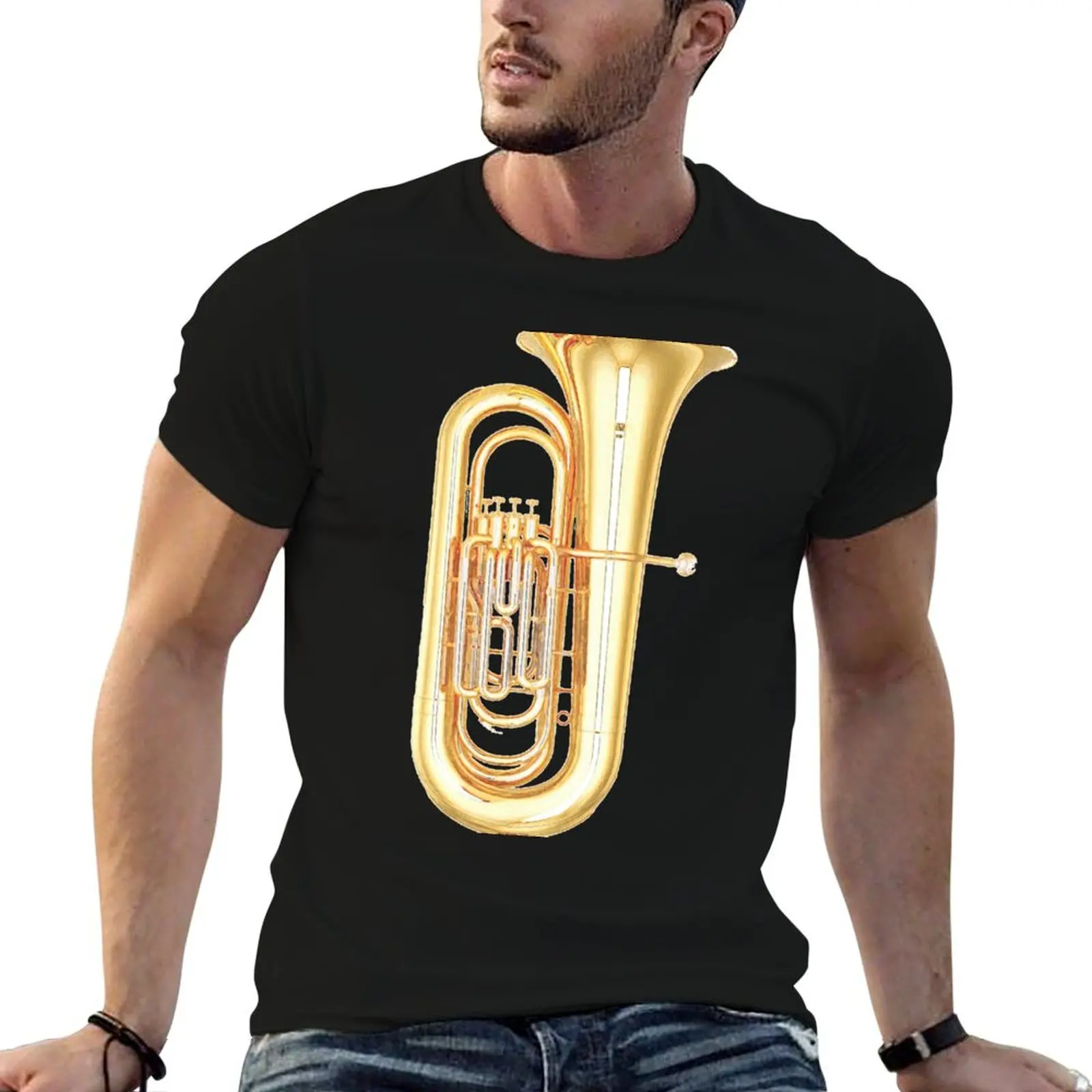 Tuba Toothpaste T-Shirt Minimalist Plain Crew Neck T-Shirt