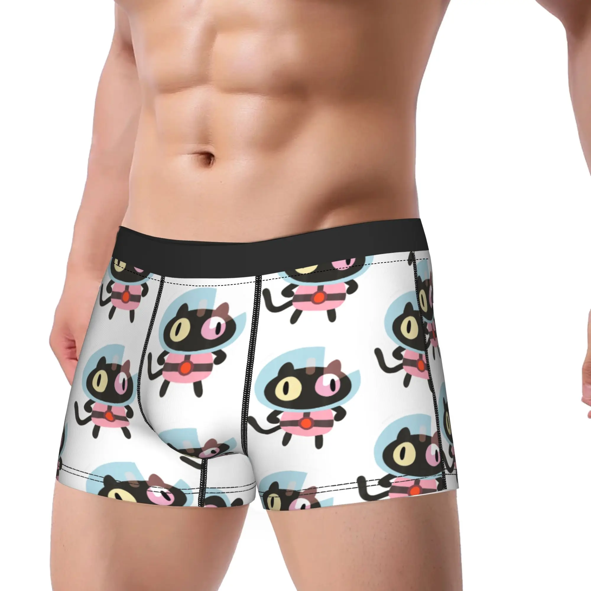 Men Cookie Cat Underwear Steven Universe Sexy Boxer Briefs Shorts Panties Male Soft Underpants Plus Size