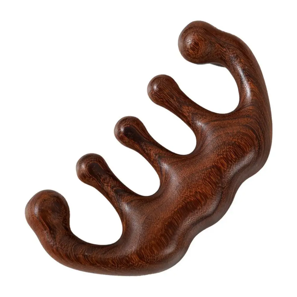 

Meridian Scrapping Sandalwood Massage Comb Anti-static Stimulation Reflexology Wide Teeth Hair Comb Wooden Relaxation