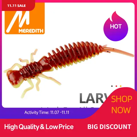 Soft Fishing Worms 50 62 85mm MEREDITH