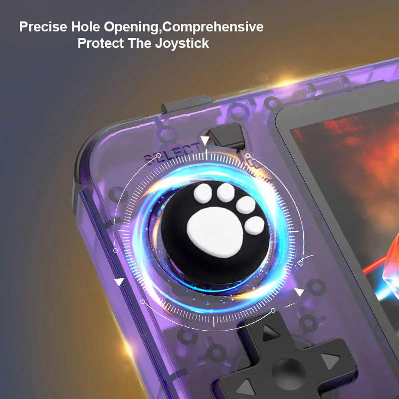 الإبهام عصا قبضة غطاء تغليف ل R36S R36H RG40XX H R36 برو K36 ريترو لعبة وحدة التحكم عصا التحكم سيليكون حامي الملحقات