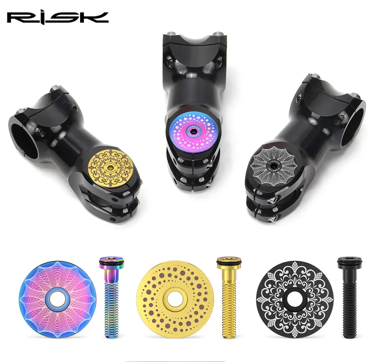 Risiko Fahrrad Titan legierung Headset Vorbau obere Kappe Abdeckung m6x30 Schraubens ch raube für Vorderrad gabel Steuerrohr 1 1/8mm (28,6 ") gewinde los – Detail 5