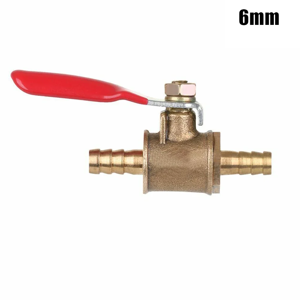 

New High Quality Brass Durable Ball Valve 6/8/10/12mm 6/8/10/12mm Ball Valve High Quality Hose Barb Shut-off Ball Valve