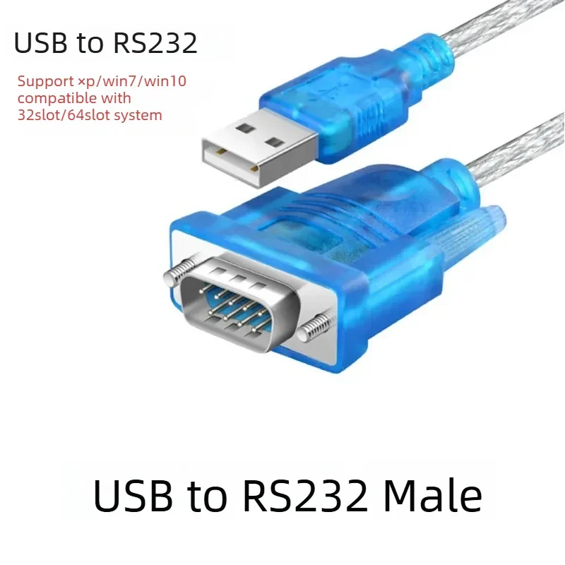 USB to RS232 Serial Cable DB9 9 Pin Male Female Converter COM Port Industrial Shielded Data Transfer For Printer CNC PLC Machine