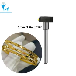 YUHE MCD Diamond Tools V-flat Flywheel Tool Jewelry Cutting Tools Gold Silver Copper Jewelry Engraving Tool Jewelers