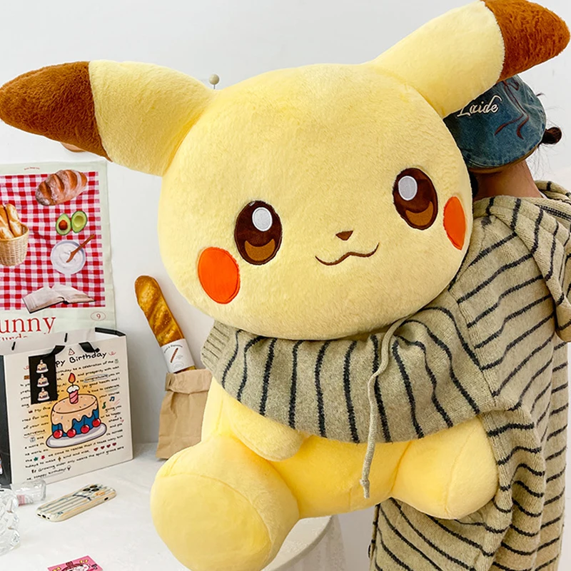 40/80 cm große Pikachu Pokemon Plüschtiere Cartoon Puppe süße Ornament gefüllte Plüschtier Pikachu Kissen Pokémon Geschenk für Kinder