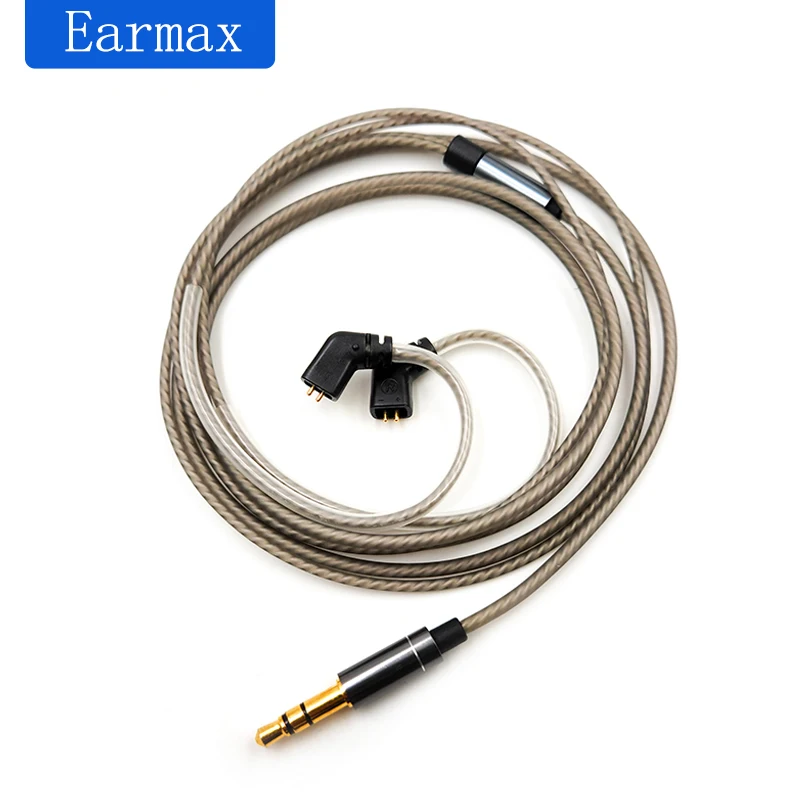 Silver Plated Headphone KZ Cable 0.78 2 Pin for ZSNPOR ZSN AS16 ZSNPROX AS12 ASF KZ ZSX ZAX ASX DQ6 Earphone QDC Connector