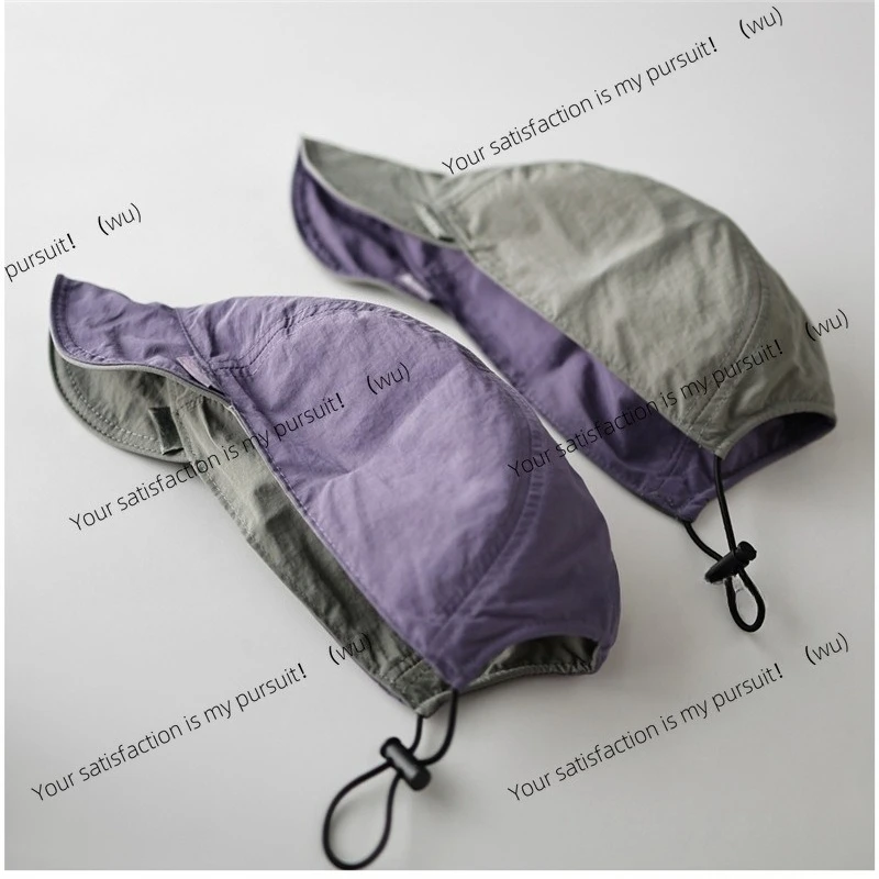 Summer new double-sided wear quick-drying, foldable cap, the same for men and women, outdoor riding and running sports sun hat