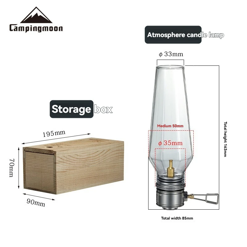 

Газовая лампа CAMPINGMOON T-1 без газового баллона, газификационная лампа для палатки, атмосферная газовая лампа для кемпинга, плоская газовая лампа-свеча