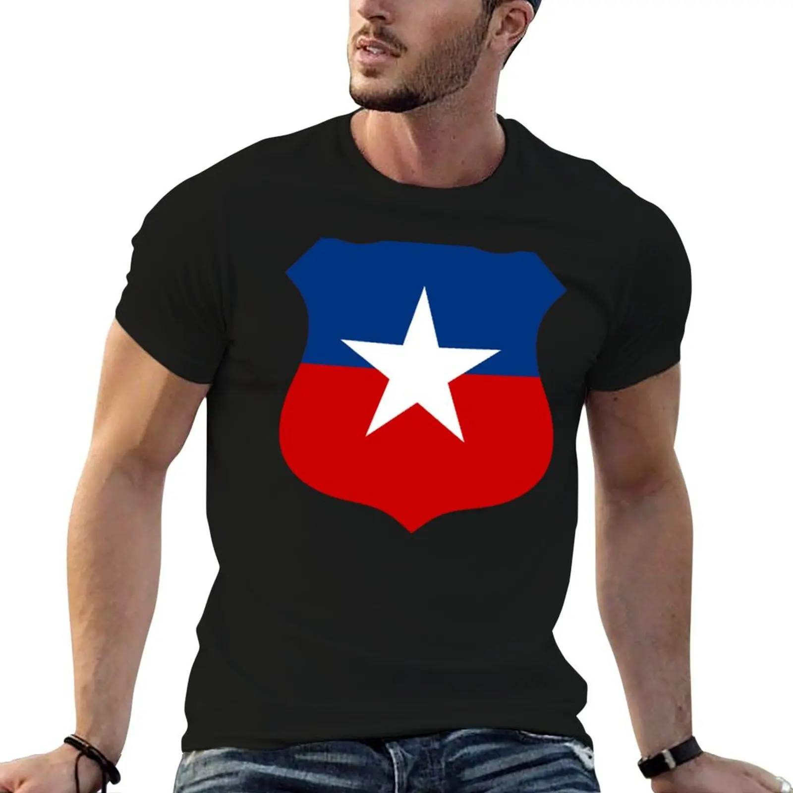 

Chilean Air Force Insignia T-Shirt plus sizes customs shirts graphic t shirts for men cotton