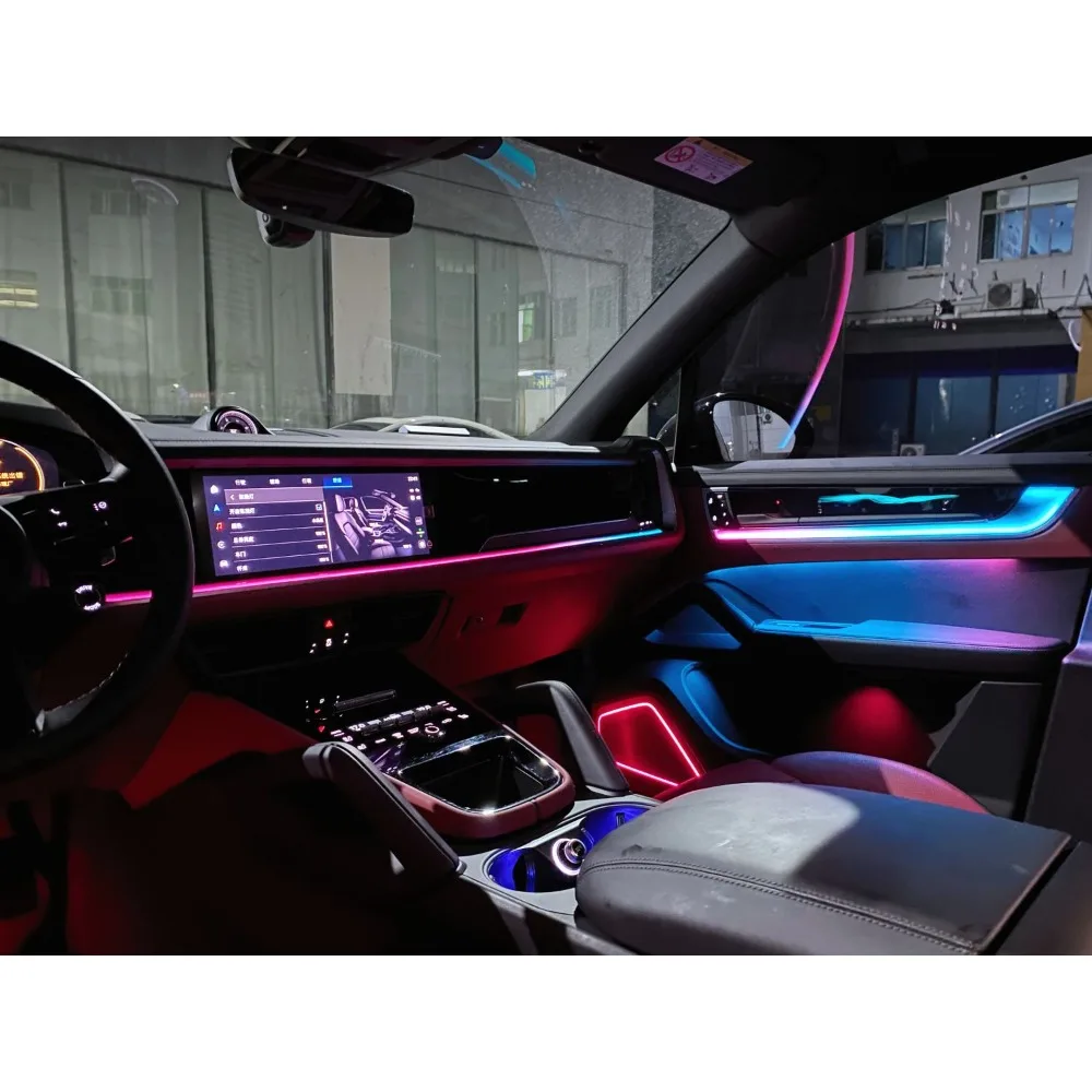 

Dynamic Ambient Light for Porsche Cayenne 2024 Interior Decoration Symphony LED Lighting Trim Accessories