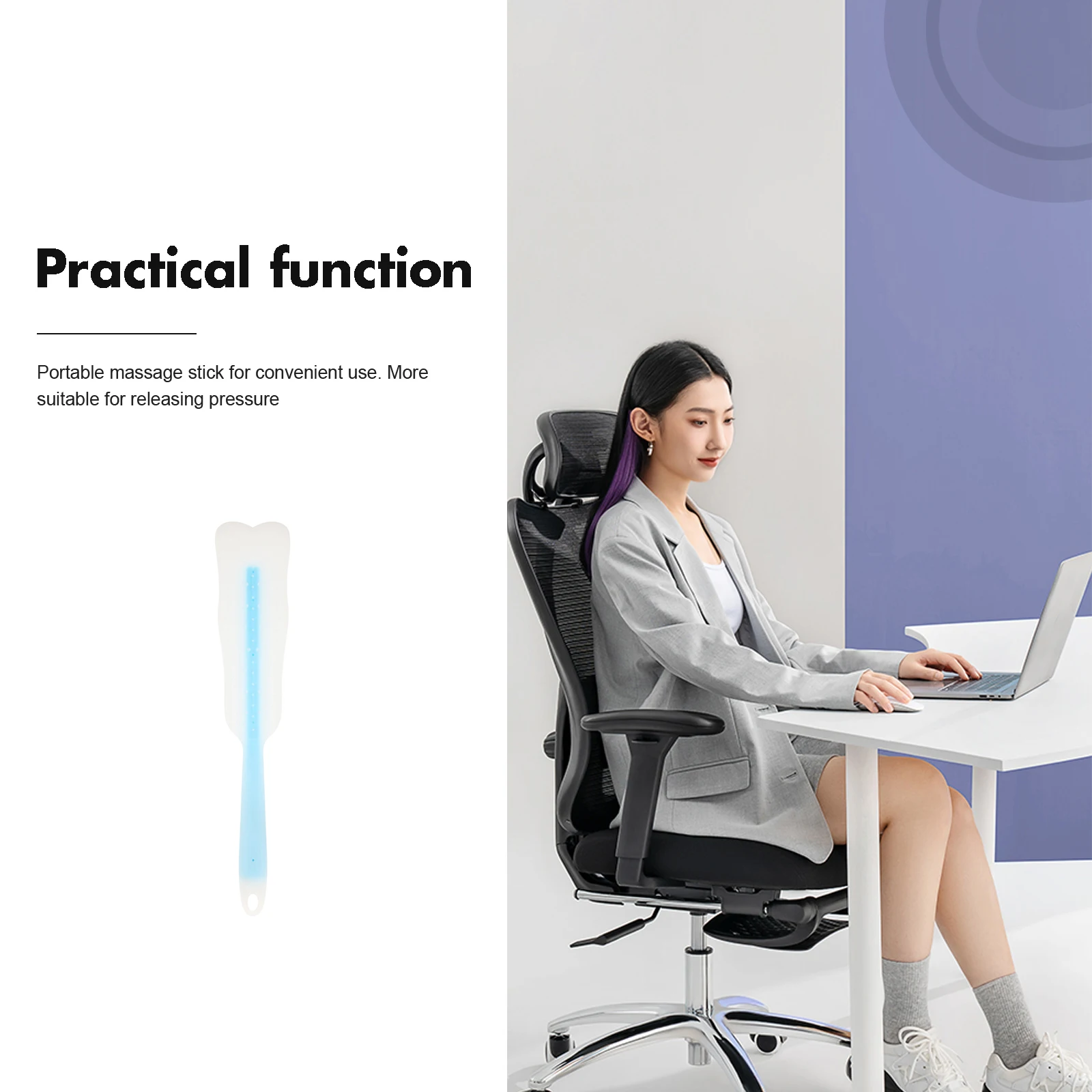 

Body Acupoint Massaging Stick Ergonomic Portable Back Shoulder Muscle Relaxation Tool Full Body Care Pat Massage Rod