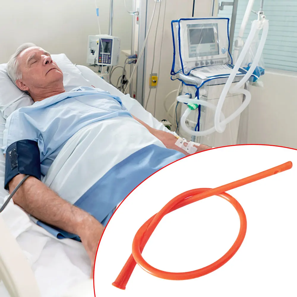 20 قطعة F8/F14/F16/F18 المتاح العقيمة الأحمر القسطرة البول المسالك البولية الطبية التعقيم الرعاية المنزلية لينة اللاتكس فولي القسطرة #5