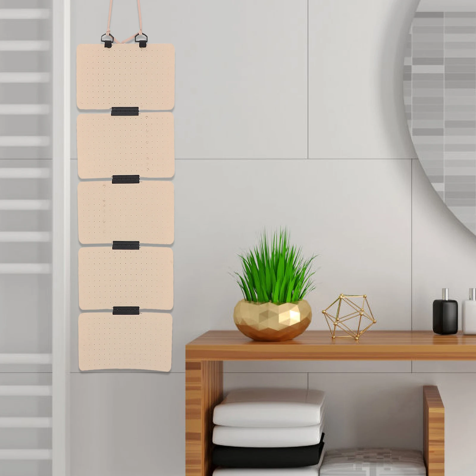 

Jewelry Organizer Wall Earring Storage Bag Acrylic Enamel Pin Display Case Felt Bow