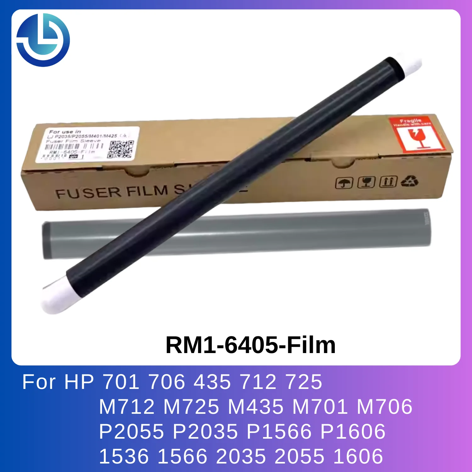 Fuser Fixing Film 3pcs for HP P2035 P2055 2035 2055 M304 M305 M404 M404dn M405 M405dn M405n M329 M428 M429 Original Gray/Black