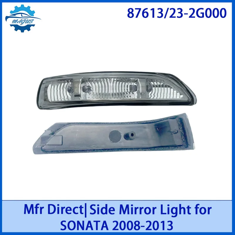 

【For 87613/23-2G000 HYUNDAI SONATA 2008-2013 】Factory Direct LED Side Mirror Turn Signal | Plug & Play Waterproof Replacement