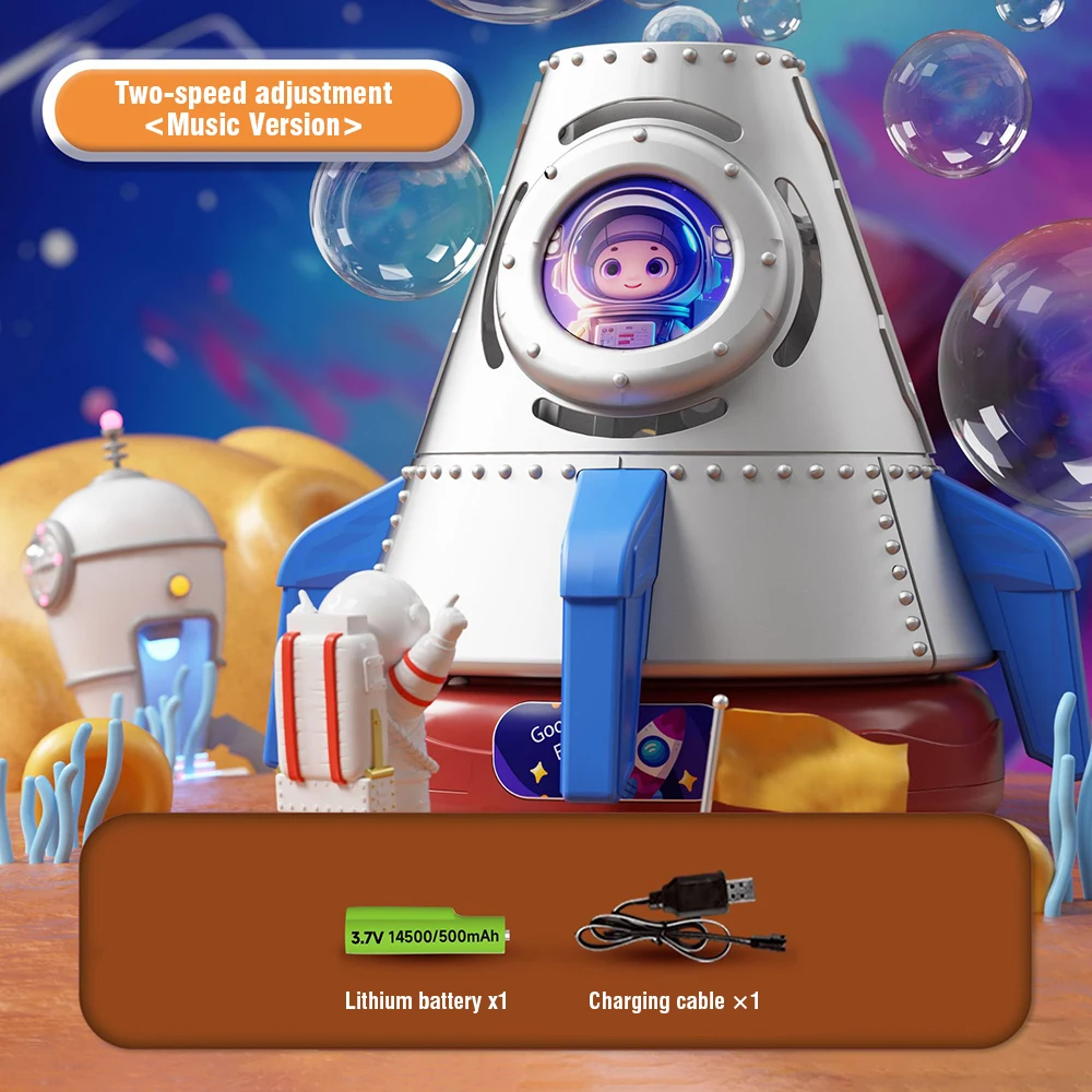Máquina elétrica de bolhas, astronauta, arma de bolhas, brinquedos para crianças, festa de casamento ao ar livre, praia, soprador de bolhas, brinquedo, aniversário, presente de natal
