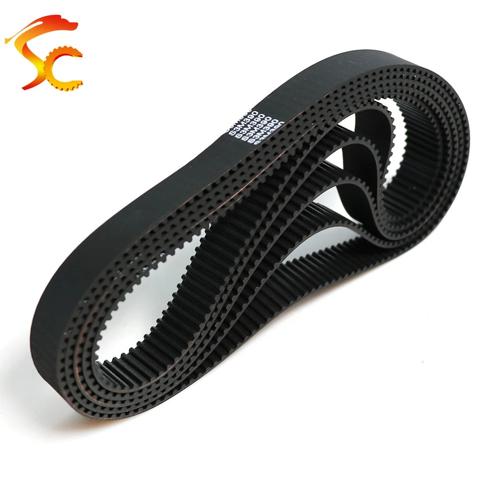 ONEFIRE S3M closed loop Timing Belt Length 384/390/393/396/399mm Width 6/10/15mm STPD 3M Rubber Synchronous toothed belt