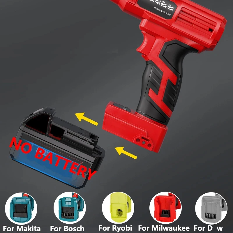 

Сменный клеевой пистолет для Dewalt/Makita/Milwaukee/Bosch/Ryobi, 18В, с регулировкой температуры, ручной электрический термоклеевой пистолет