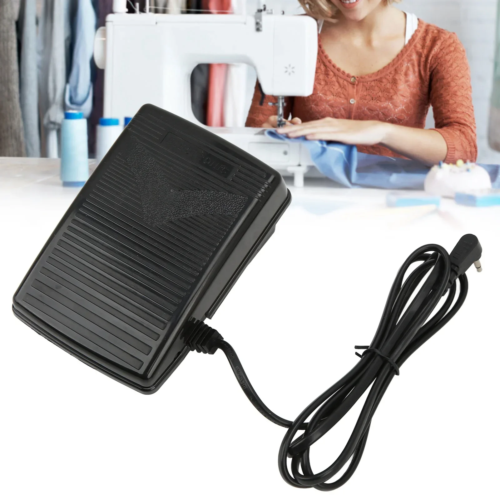 Pedal de Control de pie de máquina de coser, controlador de pie de máquina de coser de Material plástico para Singer SC220 6160 6180 5400 XL‑ 400