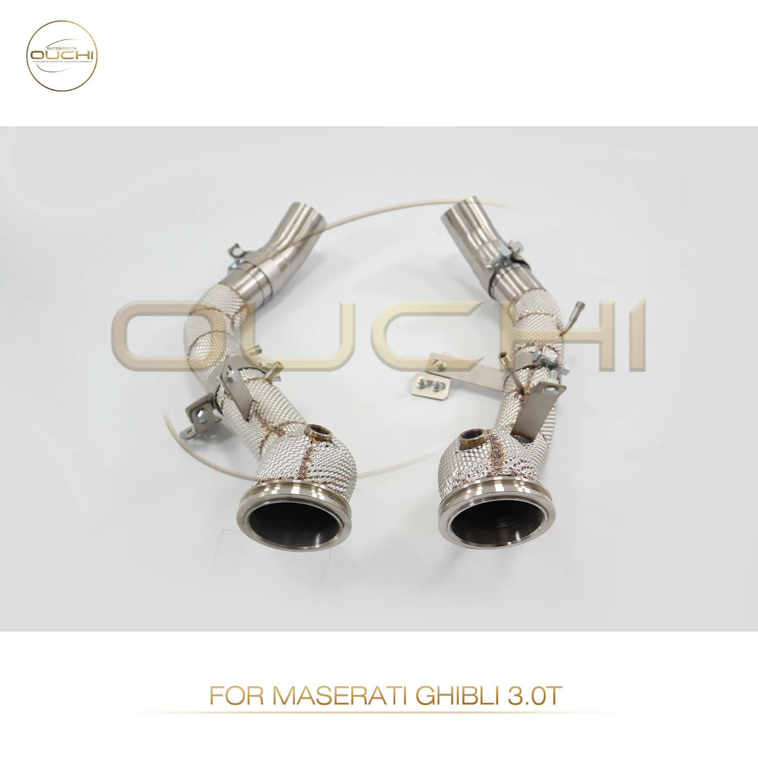 

OUCHI Exhaust System High Flow Performance Downpipe for Maserati Ghibli 3.0TQuattroporte With Heat Shiled